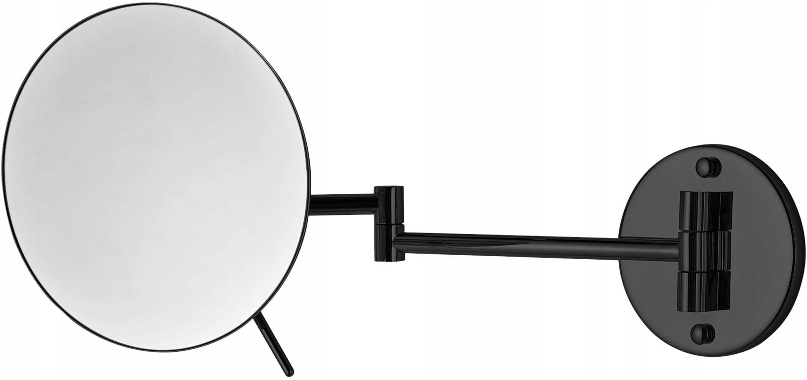 Kosmetické zrcátko na make-up 3x závěsné, černé