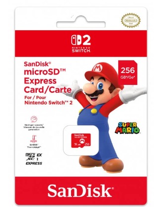 Micro Sdxc 256 Gb Express Sandisk Card Nintendo Switch 2 Nová Zabalená