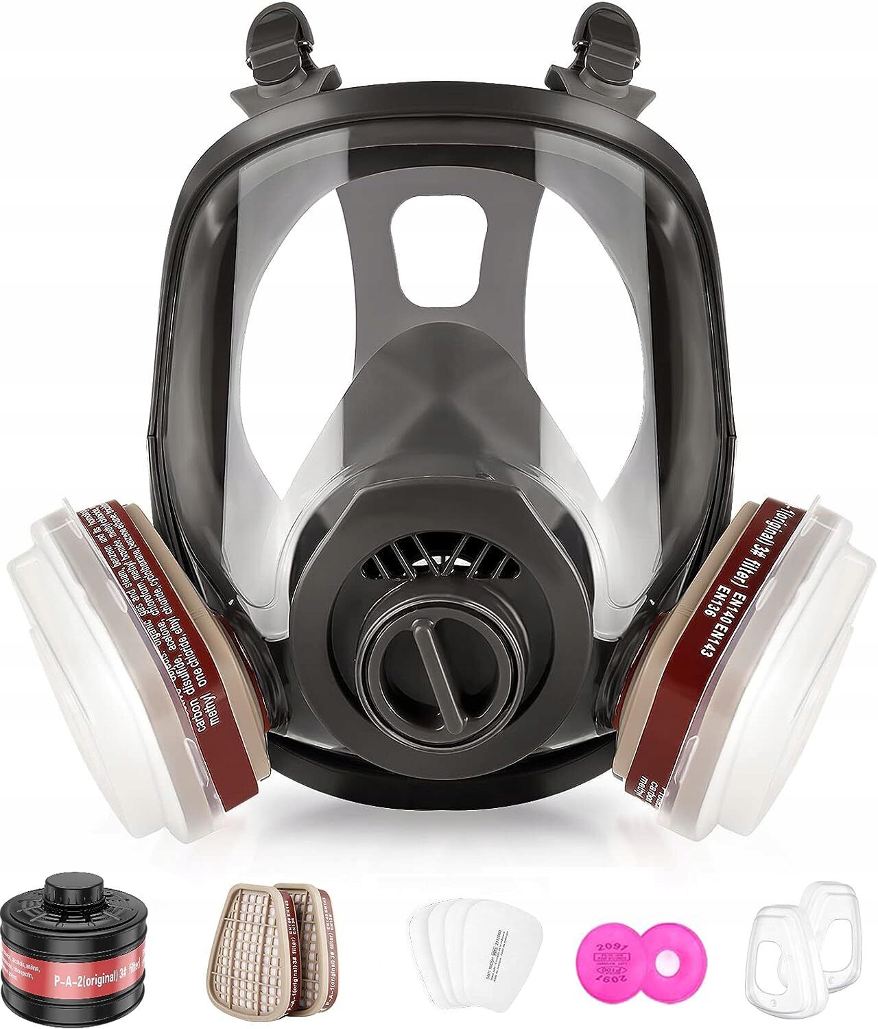 MASKA GAZOWA MASKA PEŁNA MASKA LAKIEROWA RESPIRATOR 6800 MASKA PRZECIWPYŁOWA Z FILTREM