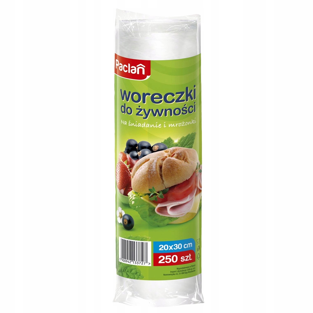 

Woreczki śniadaniowe i na mrożonki Paclan 250szt