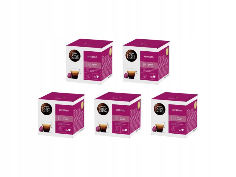 Kapsułki Nescafe Espresso do ekspresu Nescafe Dolce Gusto 5x16szt.