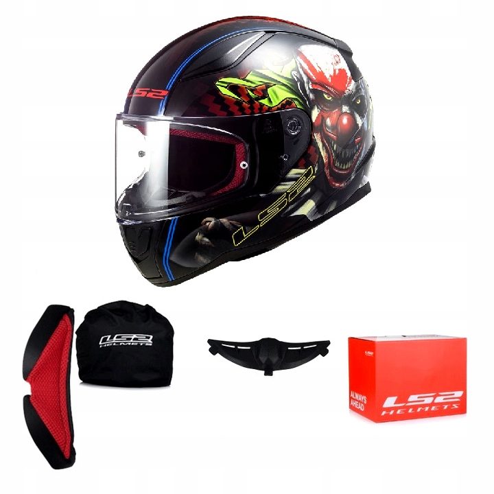 LS2 kask motocyklowy integralny FF353 Rapid II Happy Dreams black