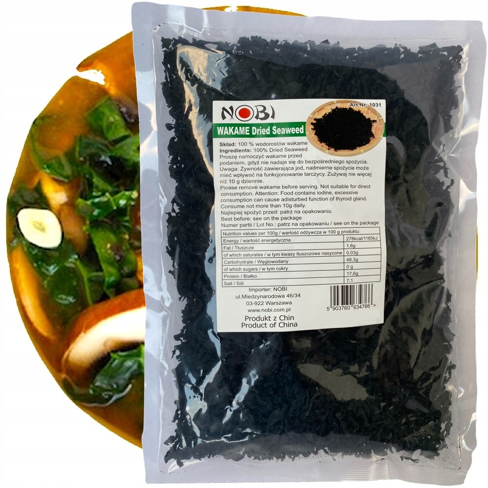Levně Mořské řasy Řasy Wakame Řezané do polévky Miso Saláty 500g Asia Kitchen