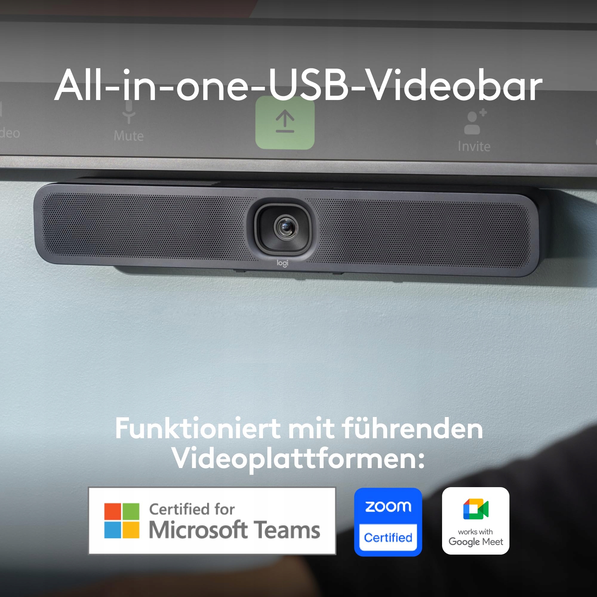 LOGITECH MeetUp 2 USB AI Conference Camera for Teams Zoom Google — miniatura 2
