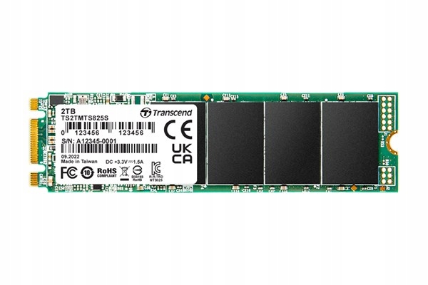Transcend Ssd 825S 2TB, M.2 2280 Ssd, SATA3 B+m Key, Tlc TS2TMTS825S