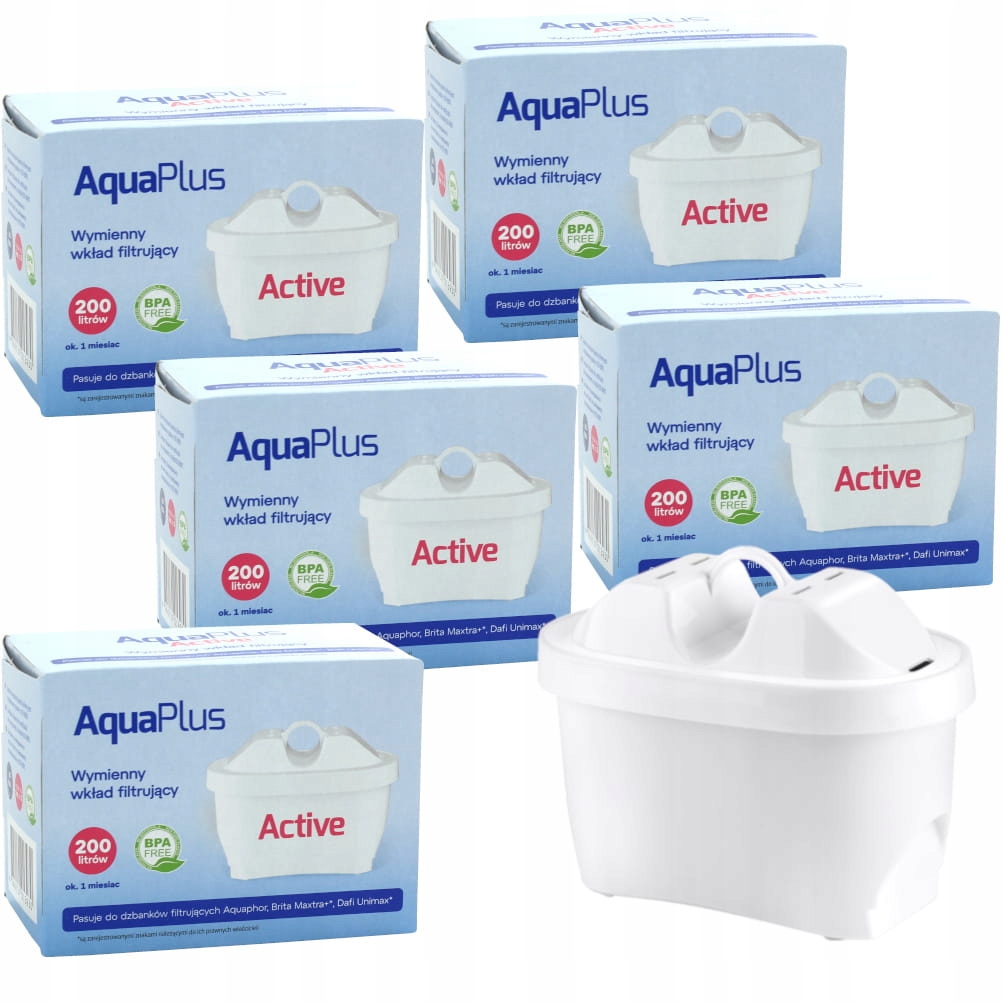 

Wkład filtrujący do dzbanka, filtr AquaPlus 5x