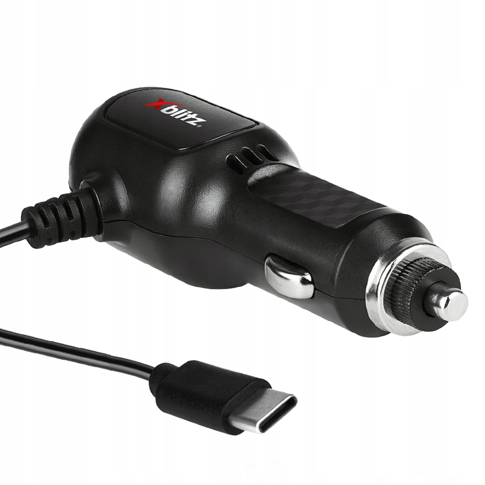 ŁADOWARKA SAMOCHODOWA XBLITZ Z KABLEM 3.5m WTYK PROSTY USB-C 12-24V 2.5A