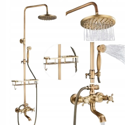 Retro kúpeľňová batéria Mosadz keramika