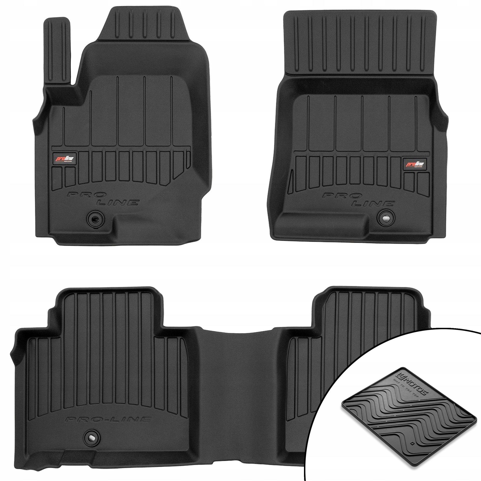 3D gumové rohože SsangYong Rexton IV od roku 2017 podložka zdarma