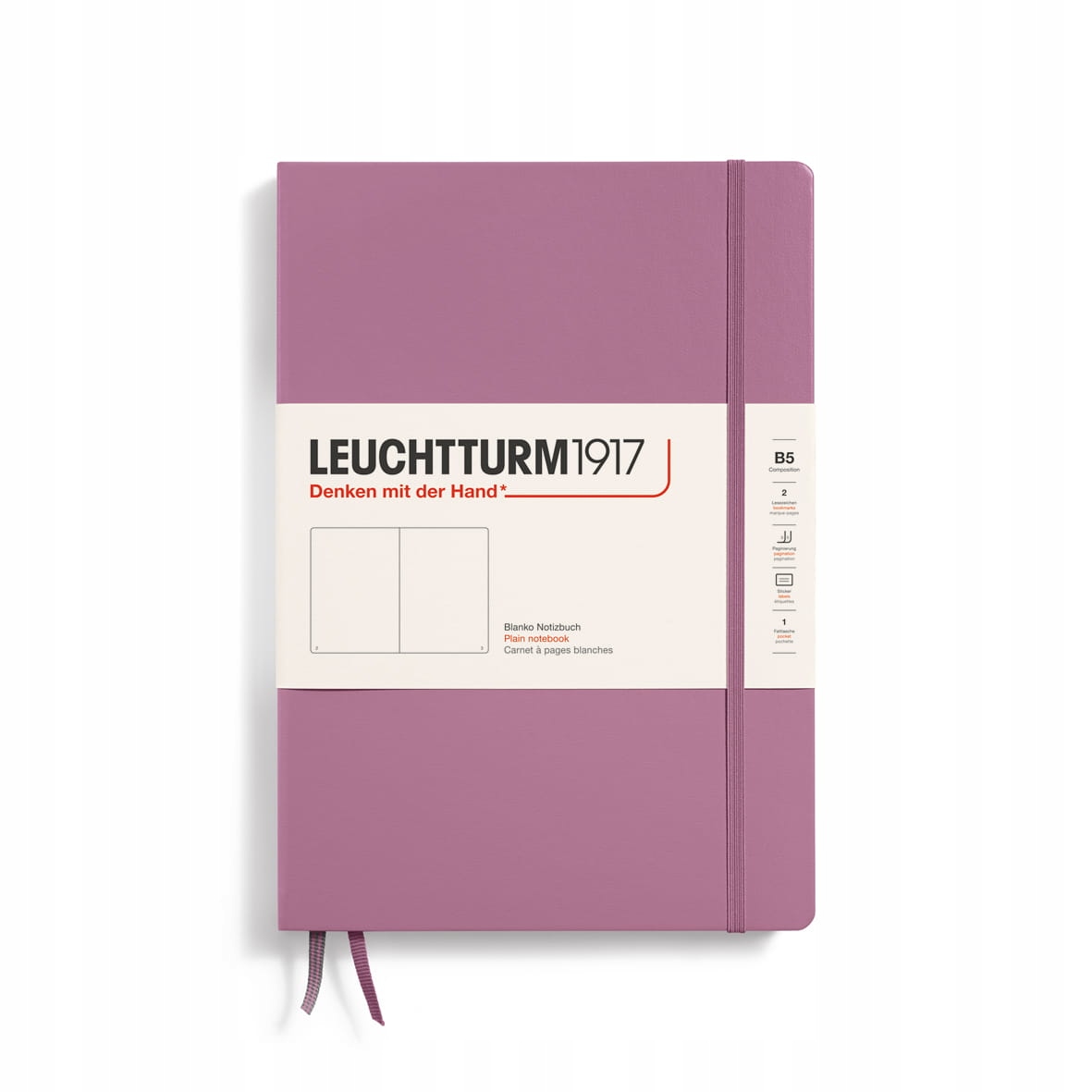 Notatnik Leuchtturm1917 Composition B5, Twarda Oprawa, Gładki, Dusty Rose
