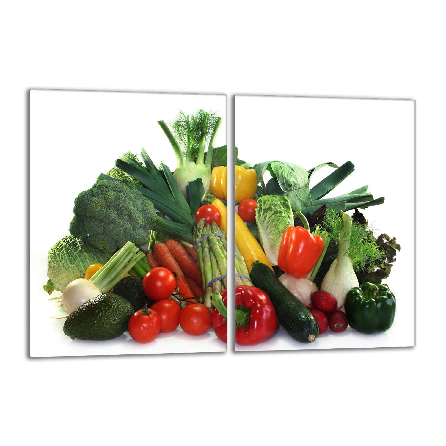 Skleněná ochranná deska na sporák 2x40x52 Zelenina Do Kuchyně