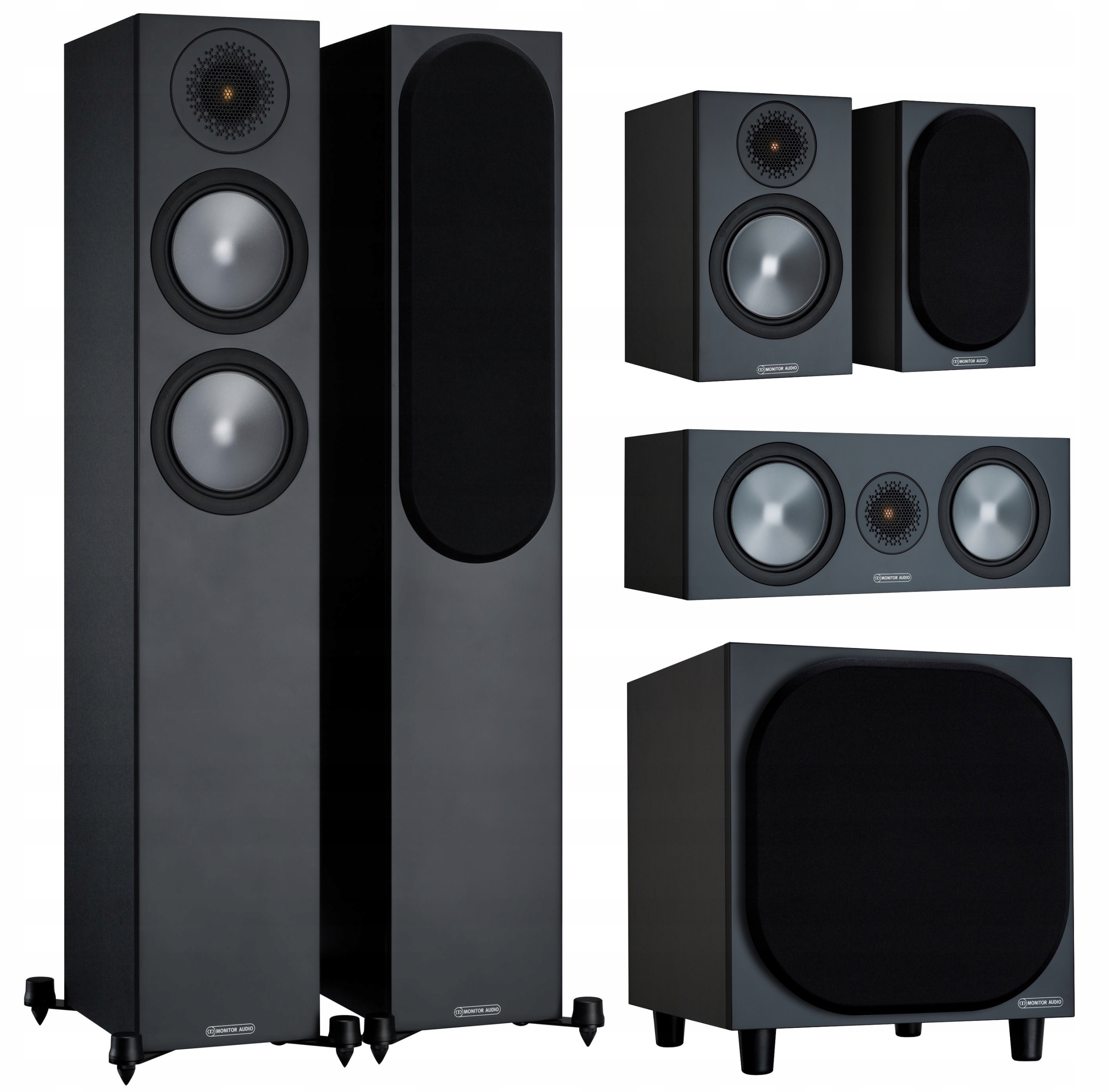 Monitor Audio Bronze 200+50+C150 W10 Čierny 5.1