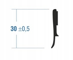 Listwa maskująca płaskownik okienny pcv biały 30mm Rodzaj taśma