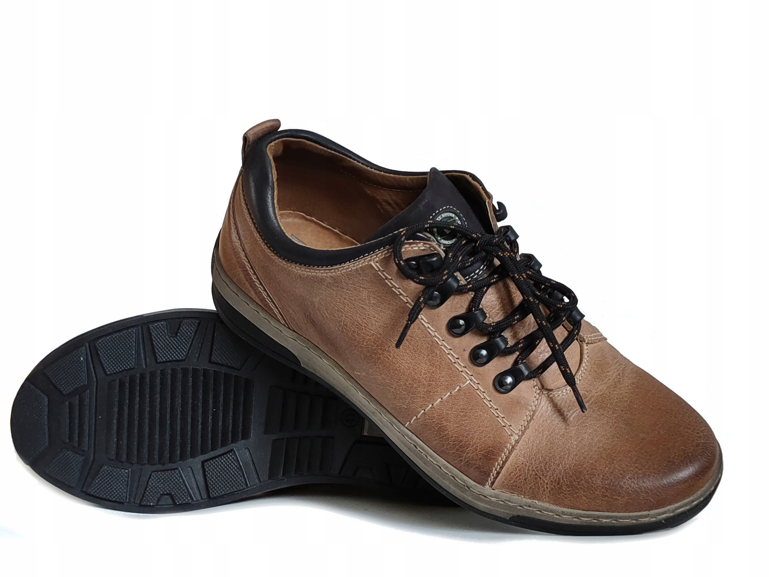 Riko 862 polobotky Polské béžové 40 Kůže Nat