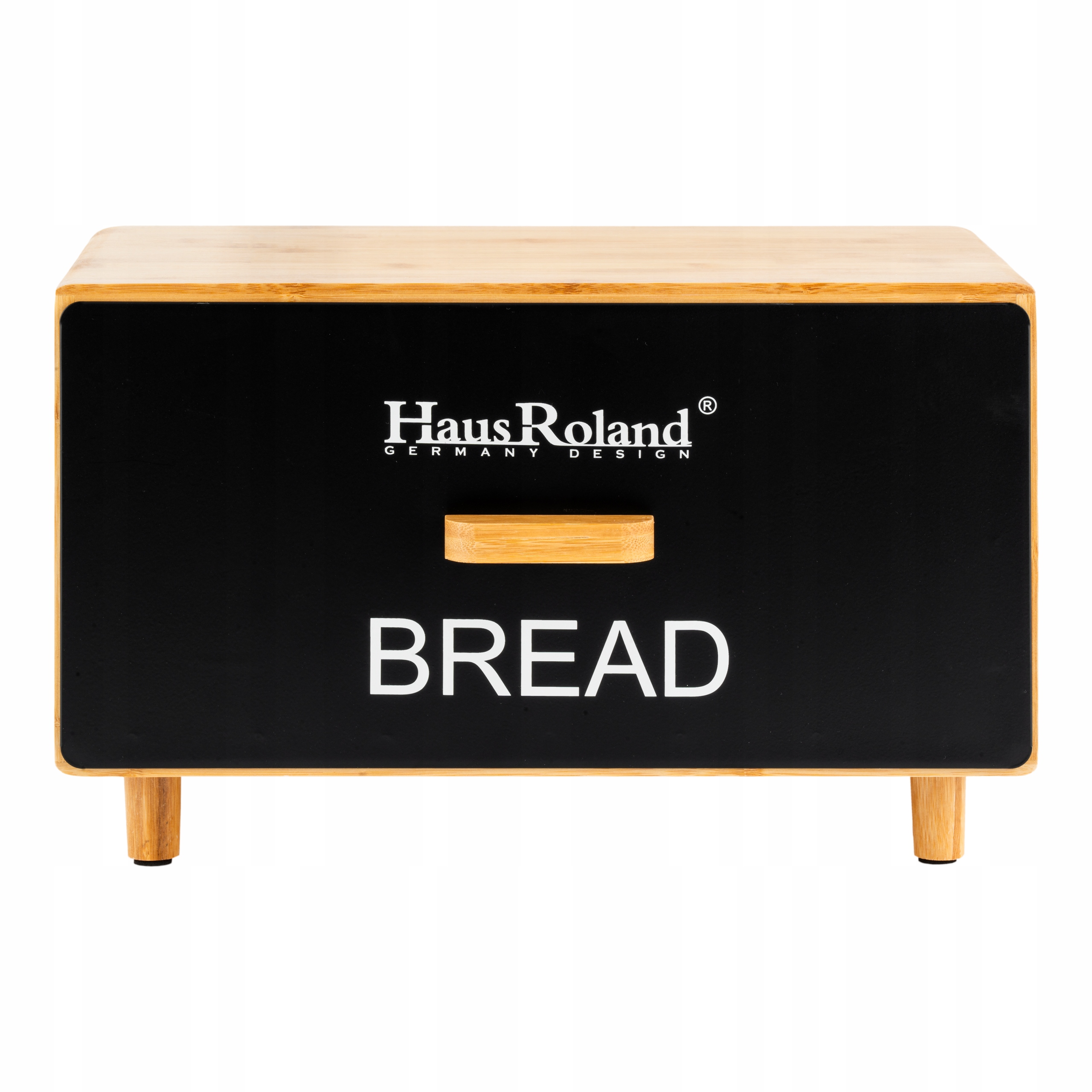 DUŻY CHLEBAK Z DESKĄ POJEMNIK NA CHLEB METALOWY Z BAMBUSOWĄ POKRYWĄ Materiał metal