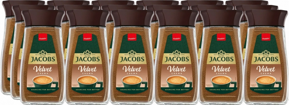 Jacobs kawa rozpuszczalna Velvet 200g słoik x18