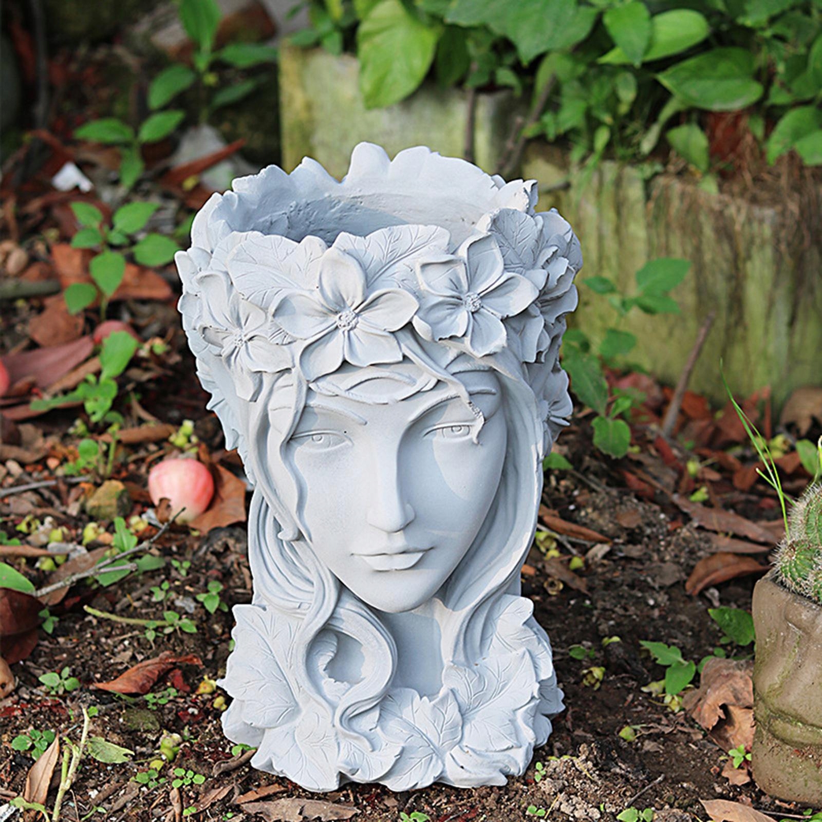 Goddess Head Slanter Decor Garden Stojaci