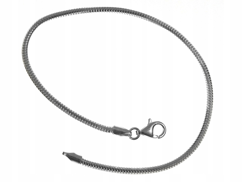 

Srebrna Bransoletka Snake Wąż Żmijka Baza Charms