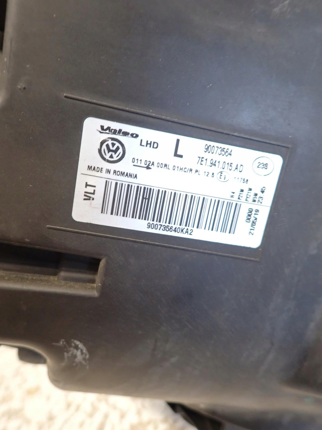 light front front left VW T6 2015- 7E1941015AD