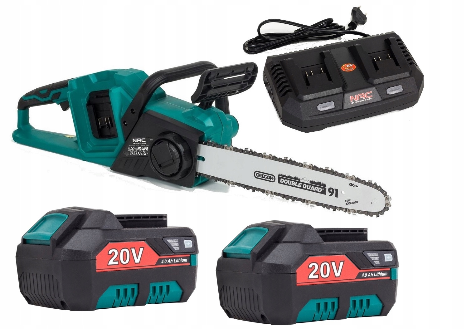 

Nac Pilarka Akumulatorowa 40V Oregon Bldc 2AKU 4Ah