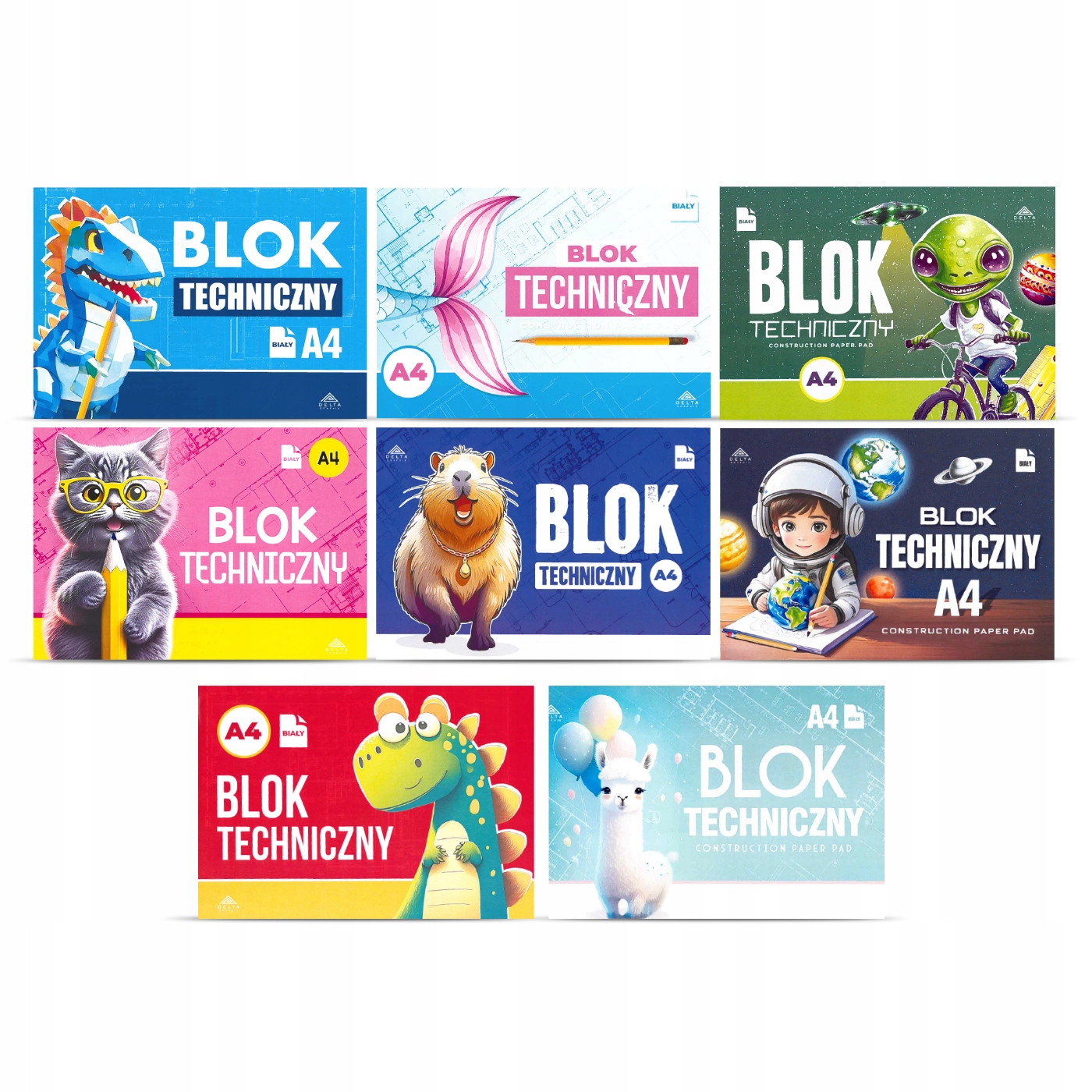 Delta Graphix Blok Techniczny A4 10 kartek - XBL4B Kod producenta XBL4B