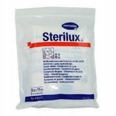 

Sterilux, kompresy jałowe, 7,5x7,5cm, 3szt.