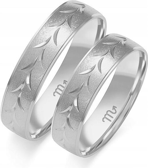 Prsteny z bílého zlata svatba 14K 585 vel. 23 24 25 – výjimečná zlatá kolekce