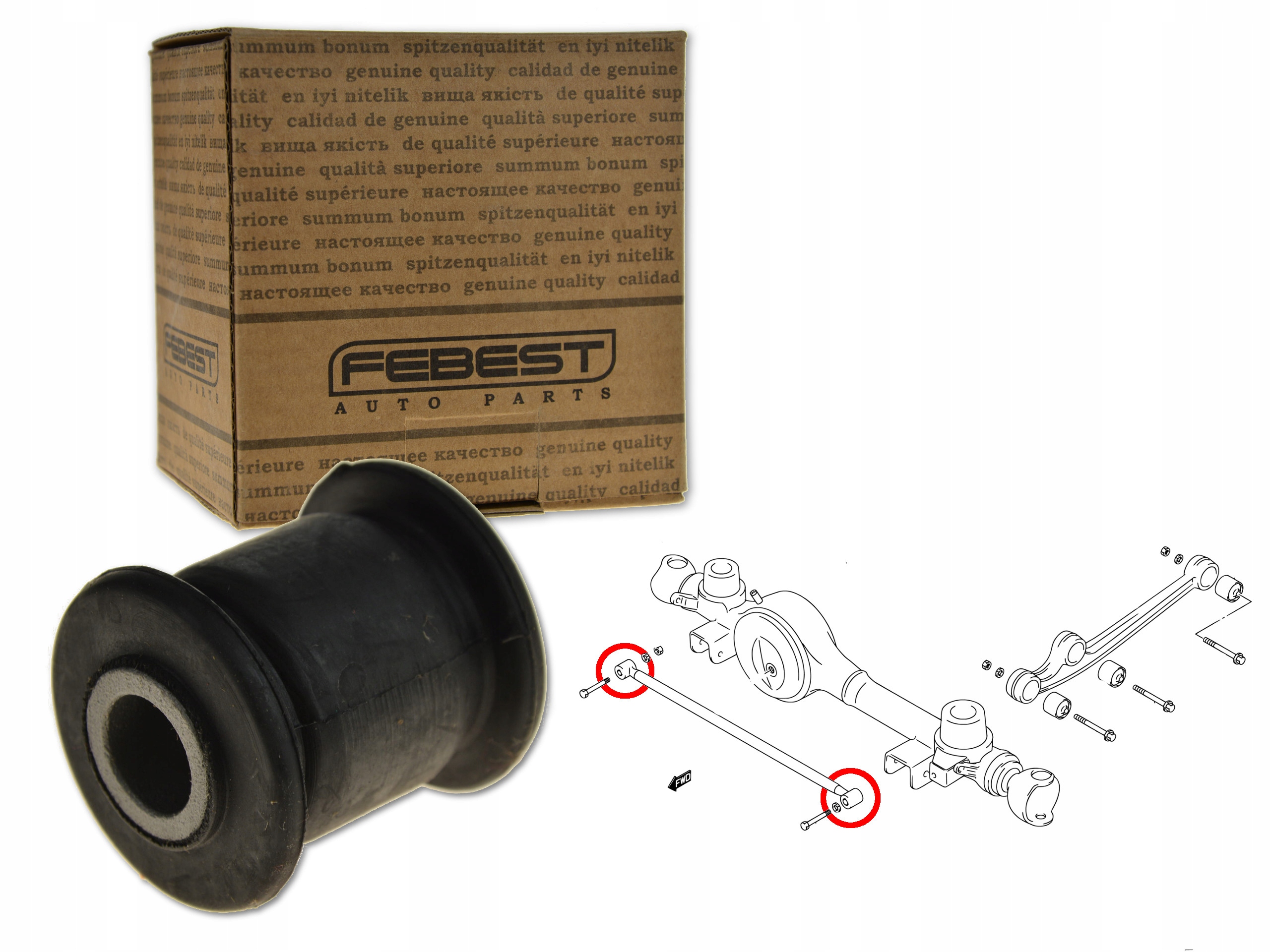 

Suzuki Jimny Tuleja Drążka Panharda Przód Przedni