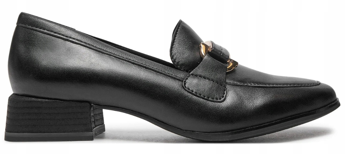 Marco Tozzi Černé Dámské Kožené Mokasíny 41