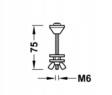 Śruby DO spłuczki ceramicznej mocowanie kompaktu Marka Tres