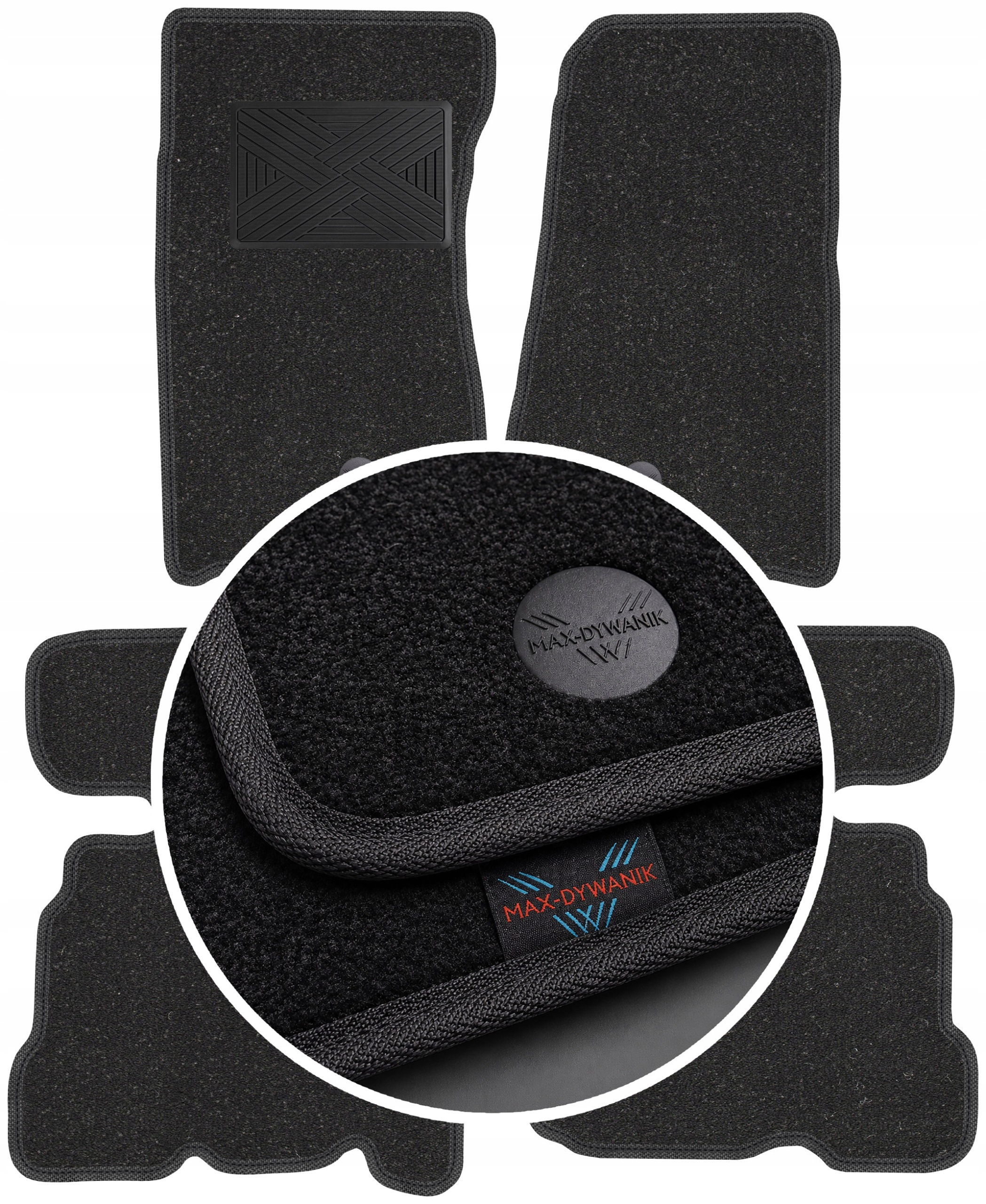 Jeep Wrangler II 4D 2007-2011 Koberce do auta