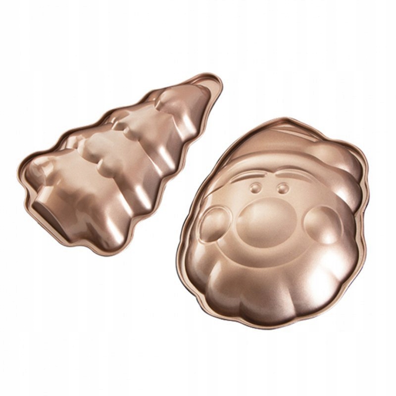 Formy na pečení Berlinger Haus Vánoční stromek Mikuláš Rose Gold Ocelové