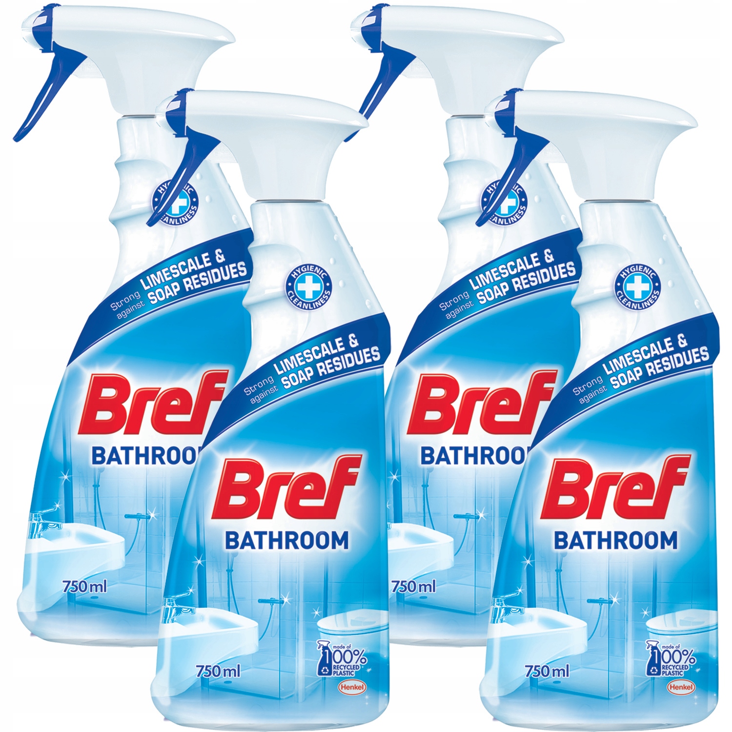 

Bref Łazienka Spray do czyszczenia kamień 4x750 ml