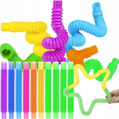 

Rurki Tuby Sensoryczne Rury Pop Zestaw XL 10 szt