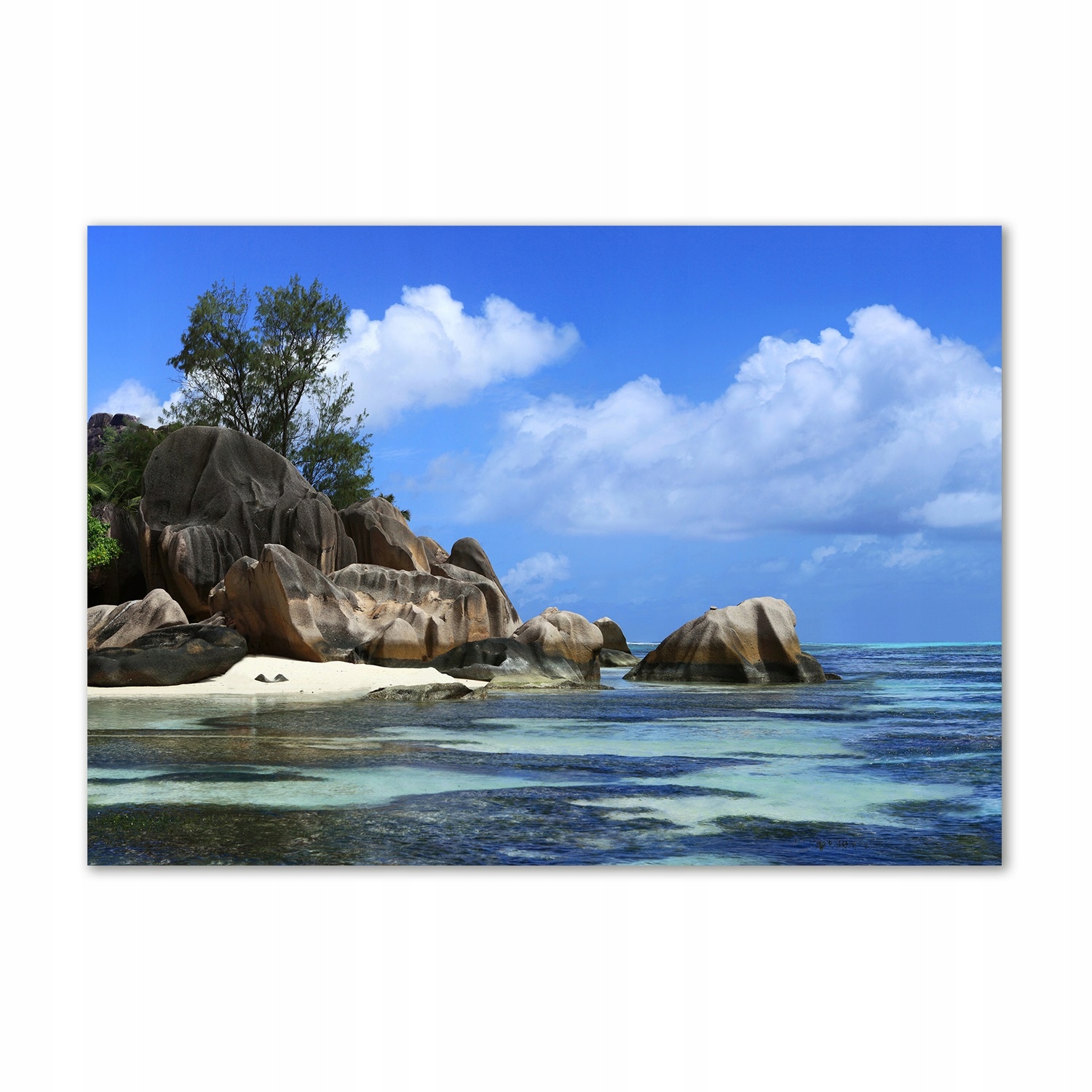 

Foto obraz szklany Seszele panorama 100x70