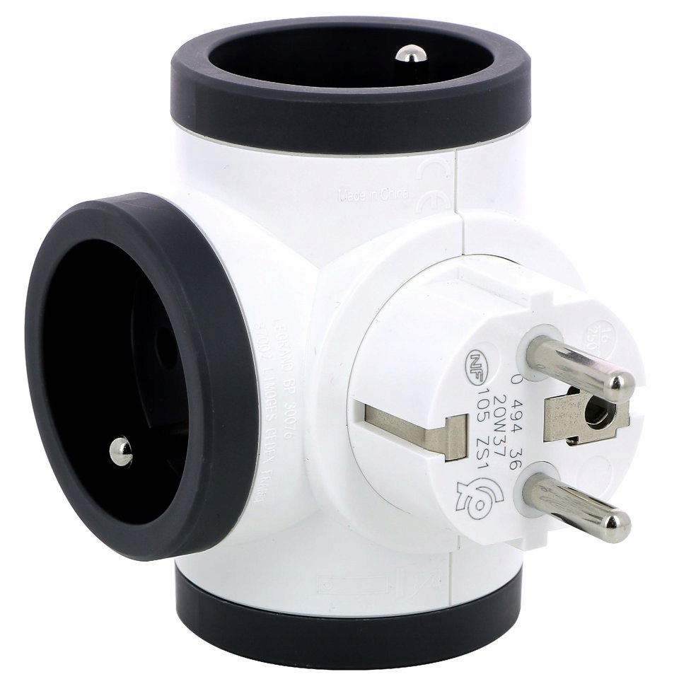 

Rozgałęźnik obrotowy 3X2P Z-b/g Legrand 049436