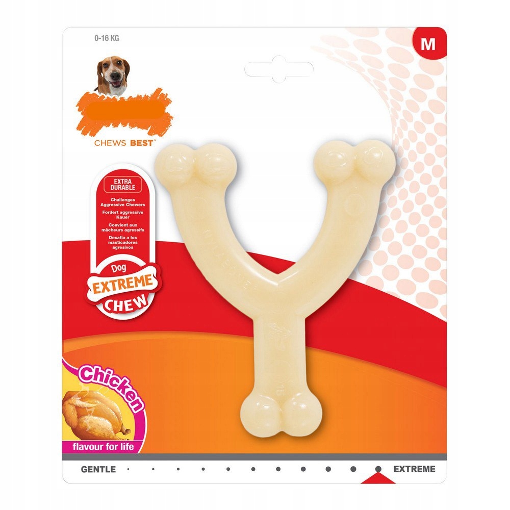 Levně Kousátko pro psa Nylabone Extreme Chew Wishbone Velikost M