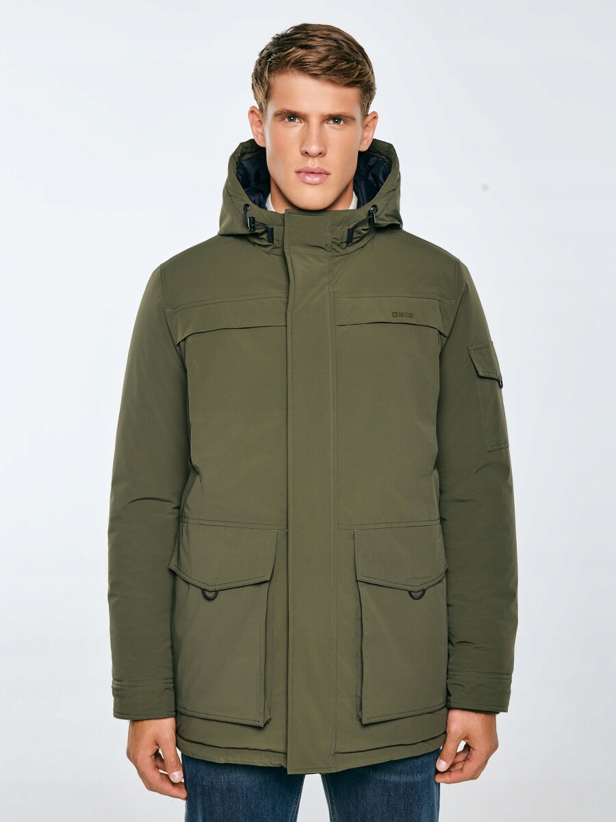 Big Star Pánská bunda s khaki výplní Lob 303 XXXL