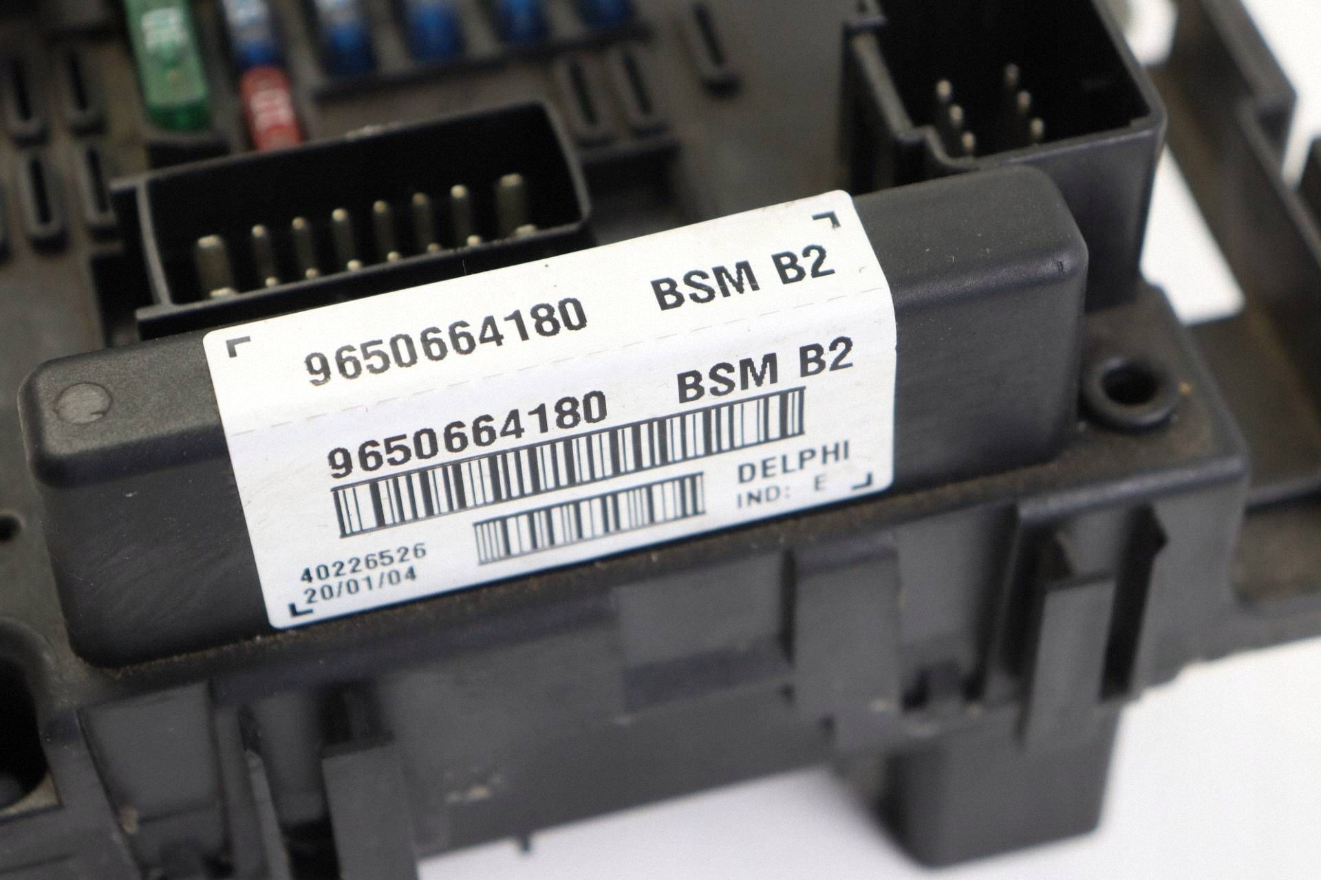 CITROEN PEUGEOT module compartment control unit BSM 9650664180