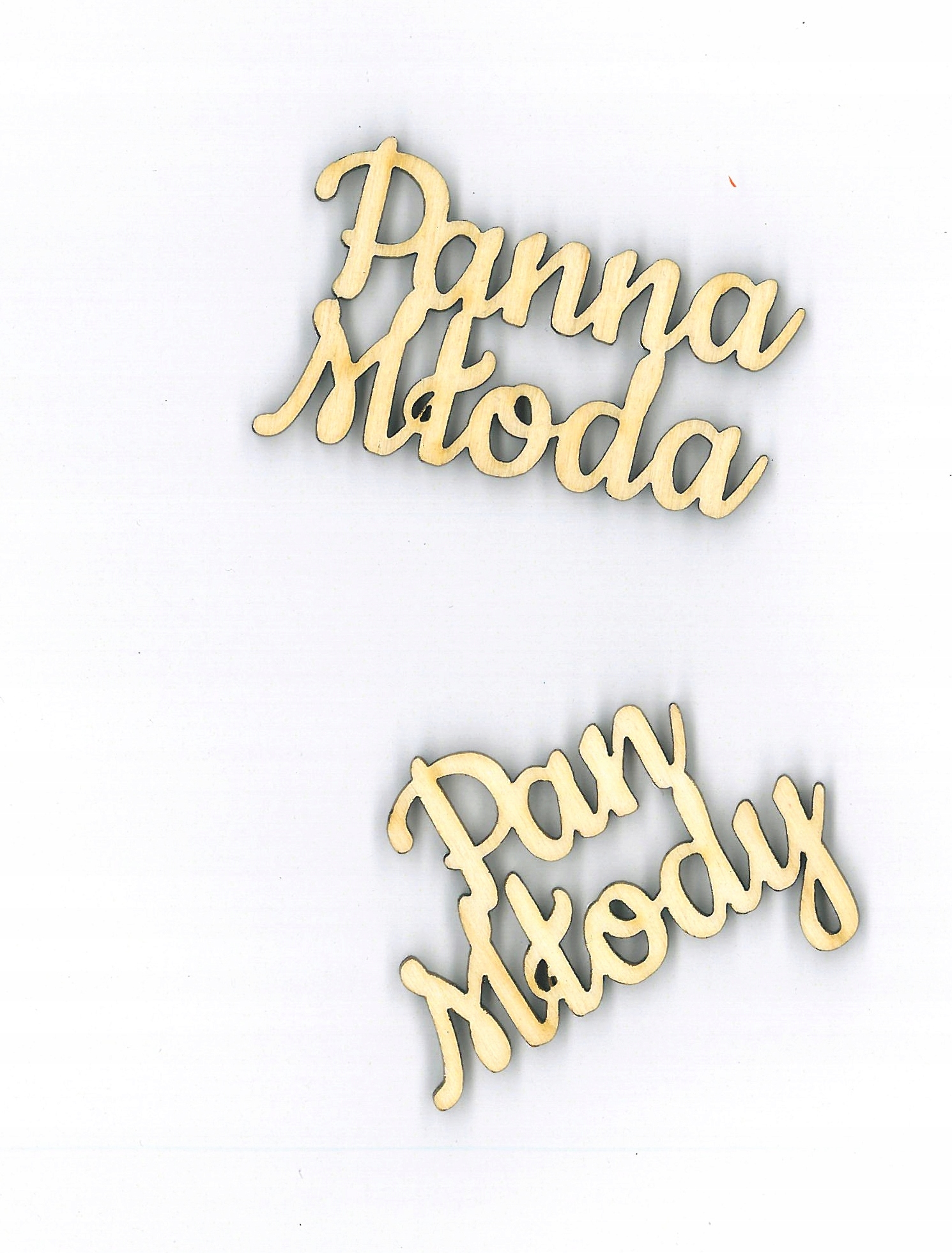 

Drewniane Napisy Panna Młoda Pan Młody sklejka