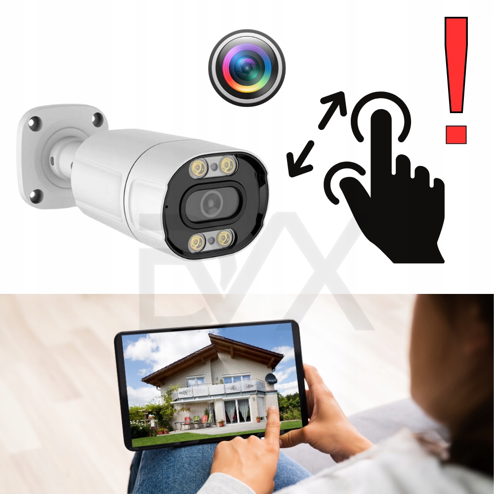 KAMERA ZEWNĘTRZNA WODOODPORNA IP66 TUBOWA IP PoE 8MPX HQ ZOOM PL Rozdzielczość 8 Mpx