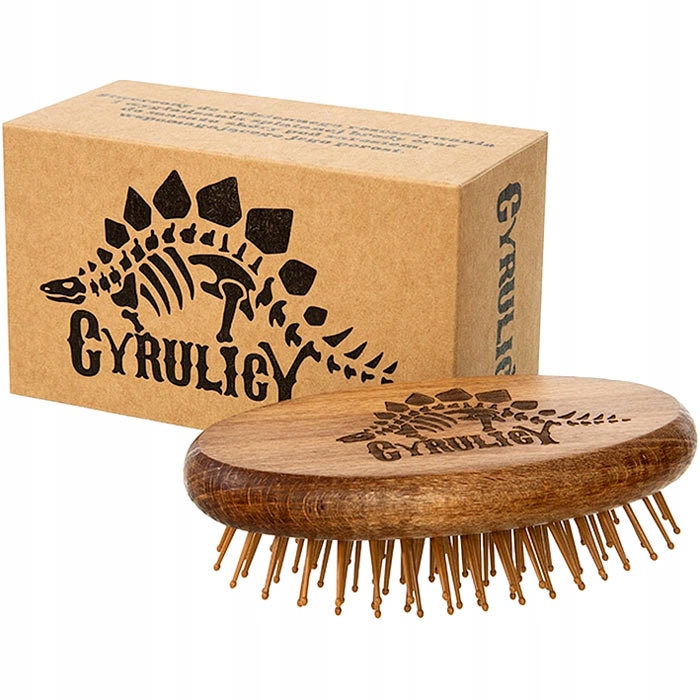 Kartač na vousy Cyrulicy Ostnatý kartáč z bukového dřeva