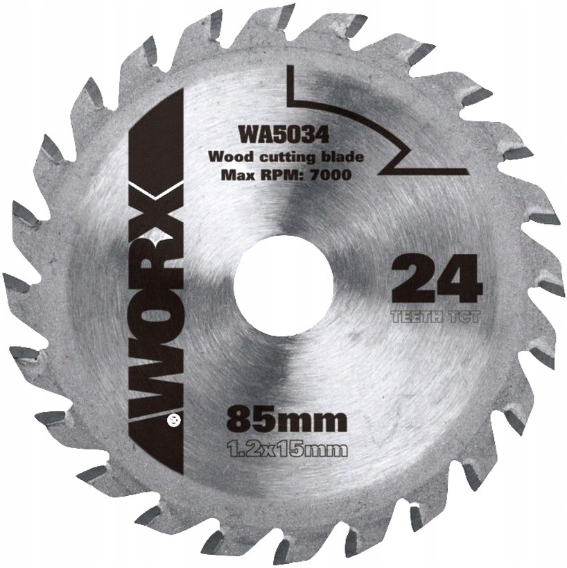 Tarcza do cięcia drewna Worx WA5034 85mm 24T