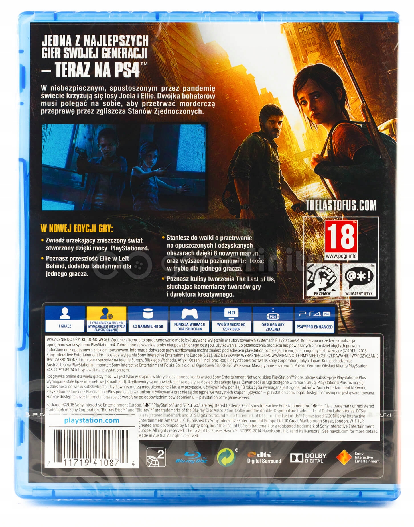 The Last of Us Remastered HITS PL (PS4) EAN (GTIN) 711719411871