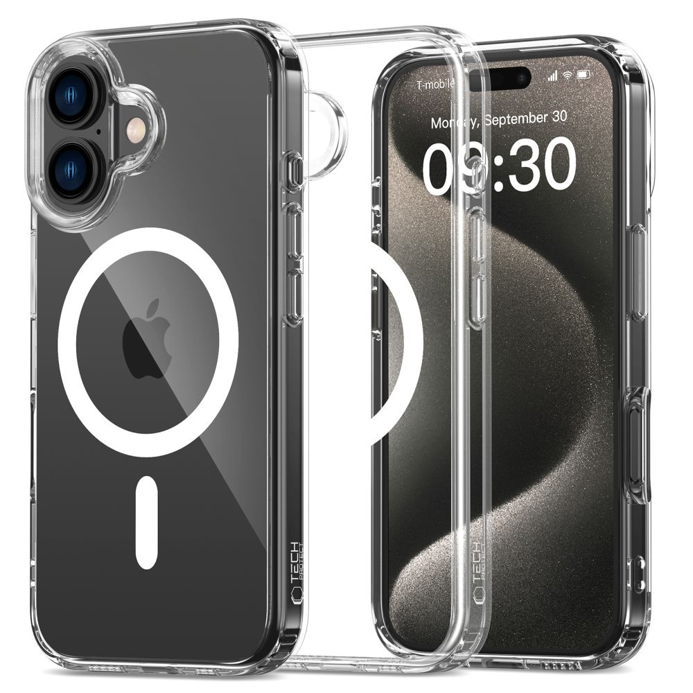 Plecki Tech-protect do Apple iPhone 16 Plus Hybrid MagSafe bezbarwny