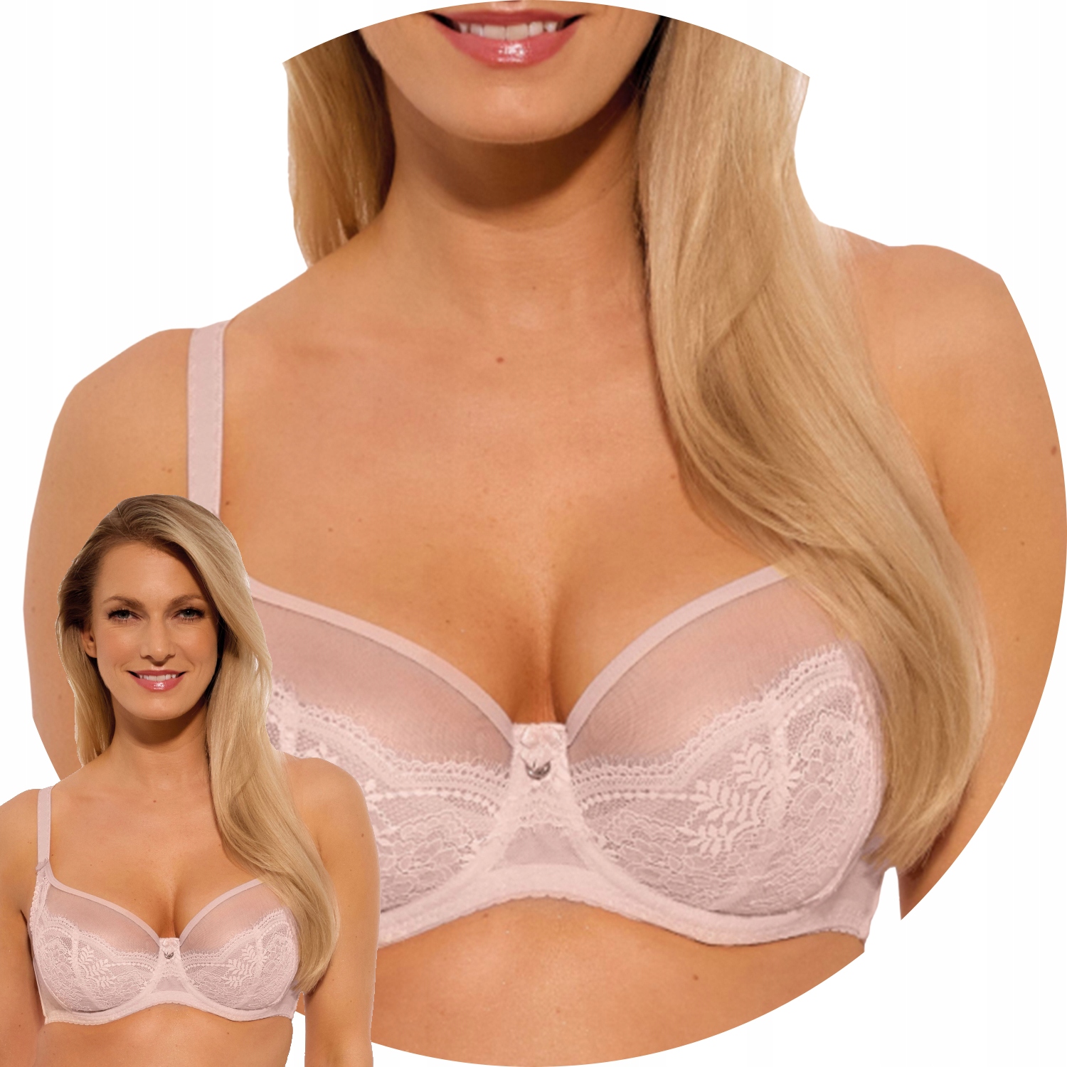 Gaia 1262 Camilla Biustonosz miękki perłowy 70F