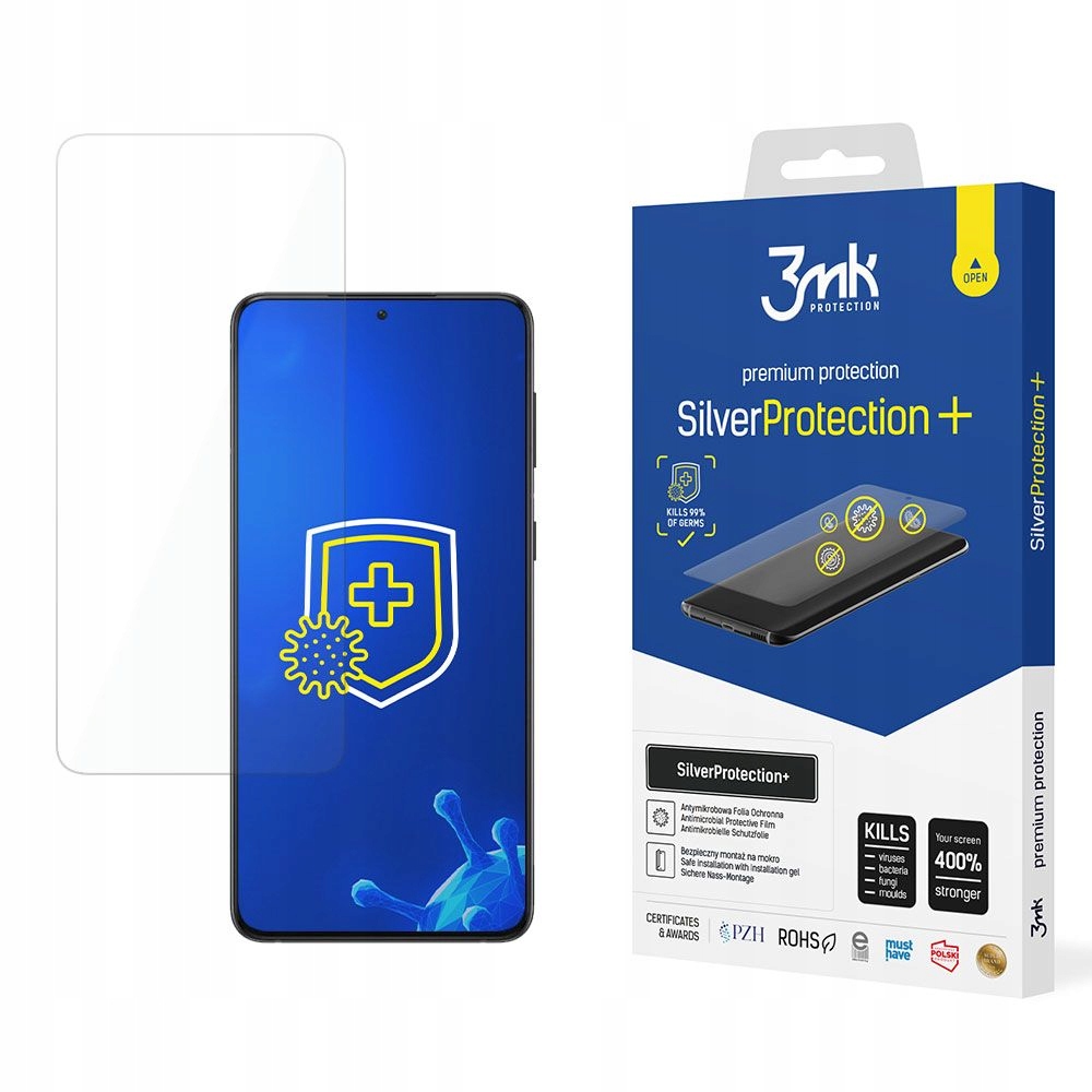 Folia ochronna do Samsung Galaxy S21+, na ekran, 3mk SilverProtection+