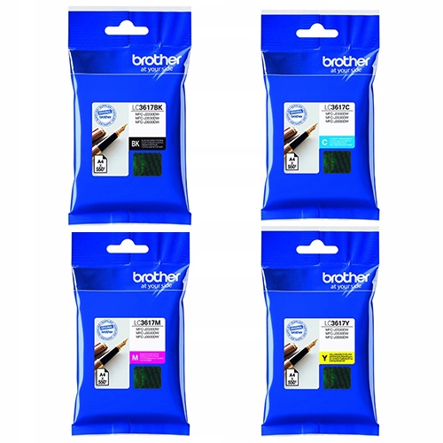 4 TUSZE BROTHER LC3617 MFC-J2330DW MFC-J2730DW MFC-J3530DW MFC-J3930DW ORG!