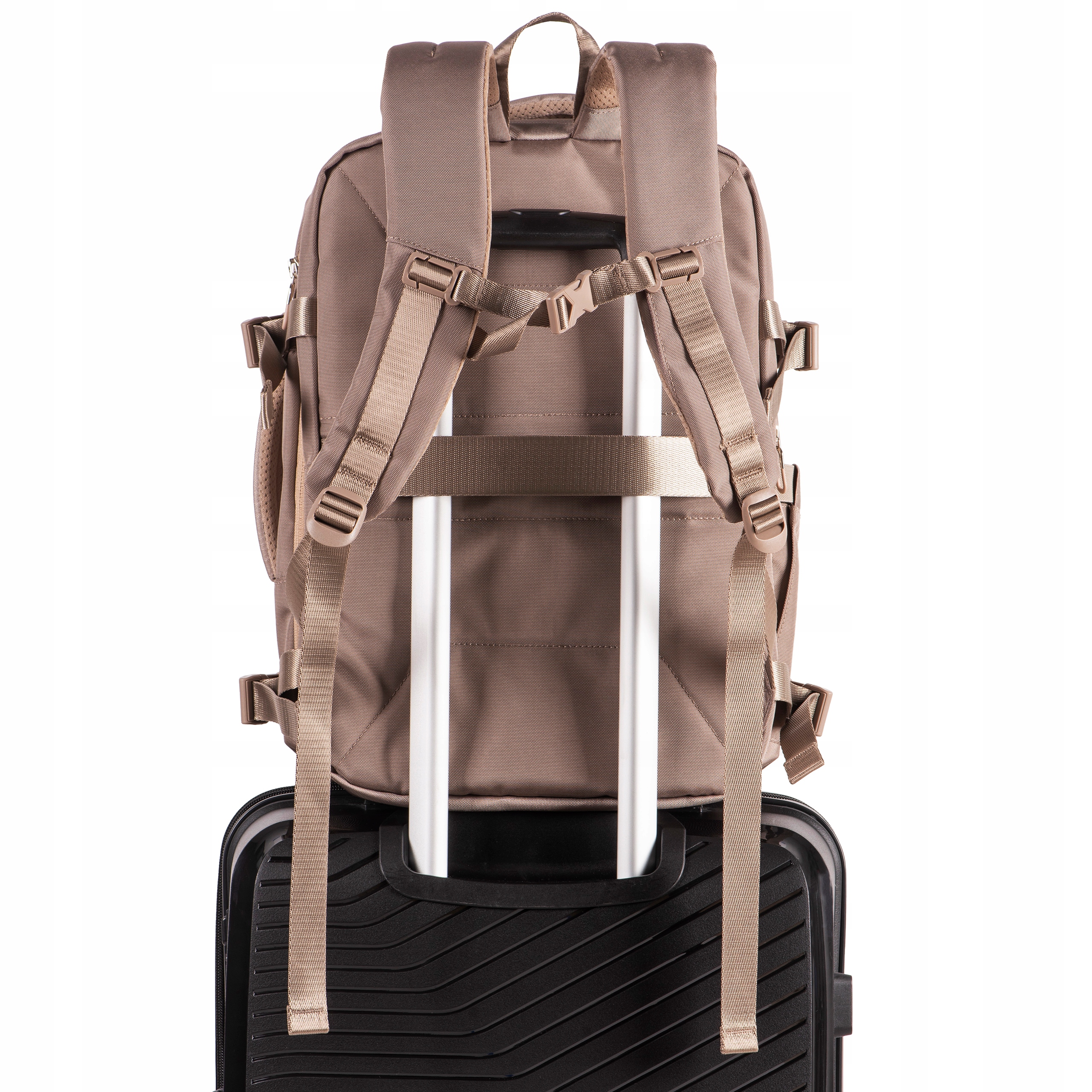 UNIWERSALNY PLECAK PODRÓŻNY DO SAMOLOTU Z MIEJSCEM NA LAPTOP 001C Liczba komór 3