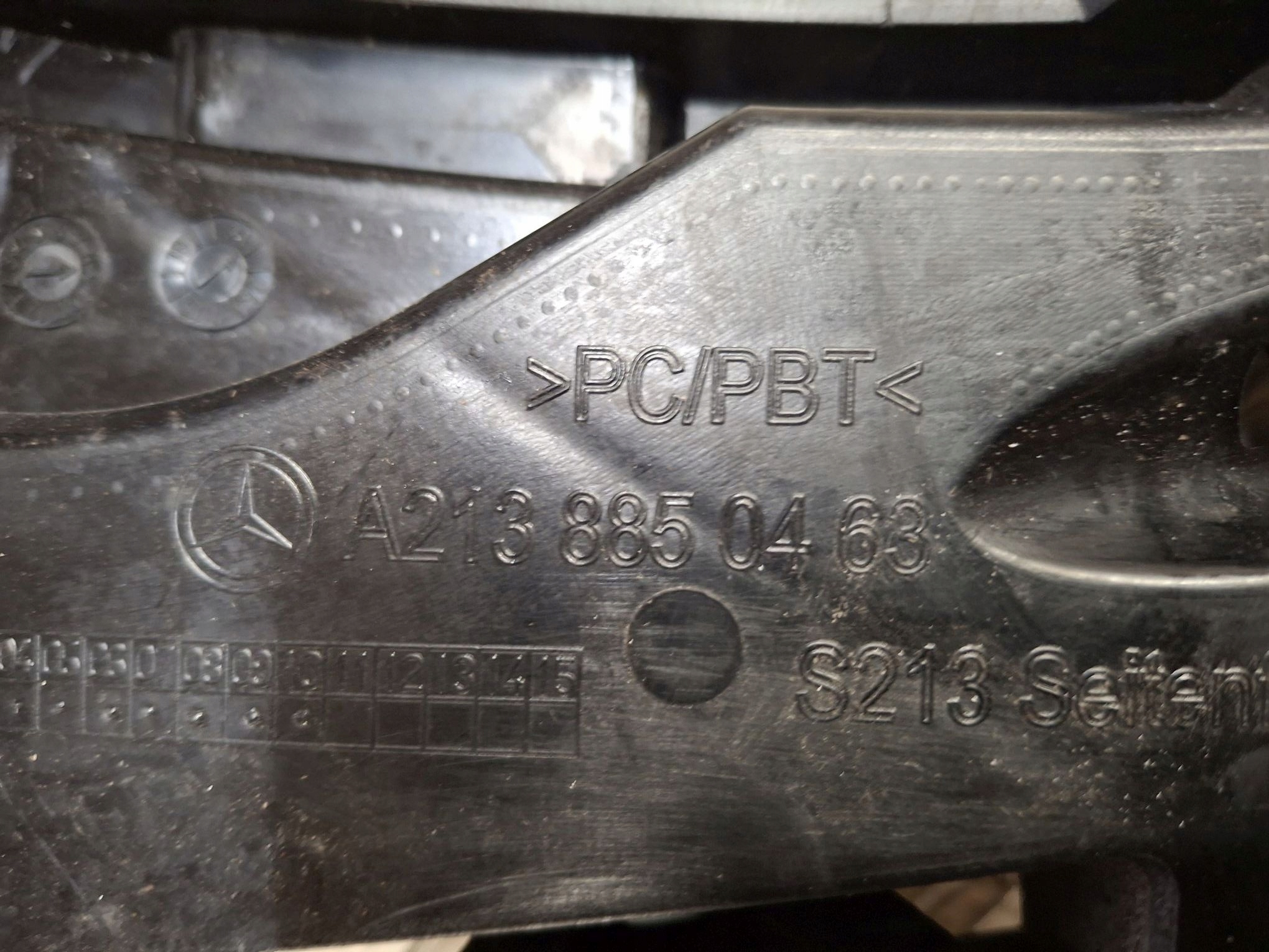 right or left bumper bracket rear part MERCEDES E-KLASA W213 KOM